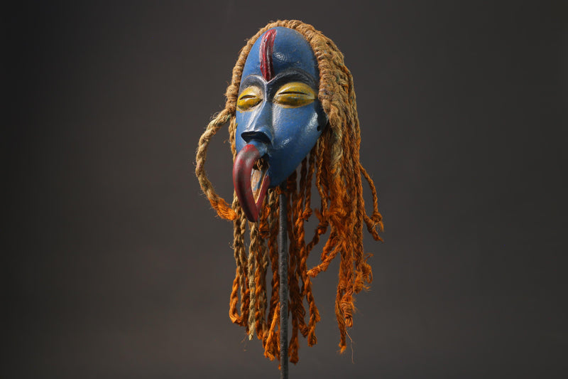 African Mask Carved Wood Tribal Mask vintage Carved Mask Dan Liberia Masks for wall-G2509