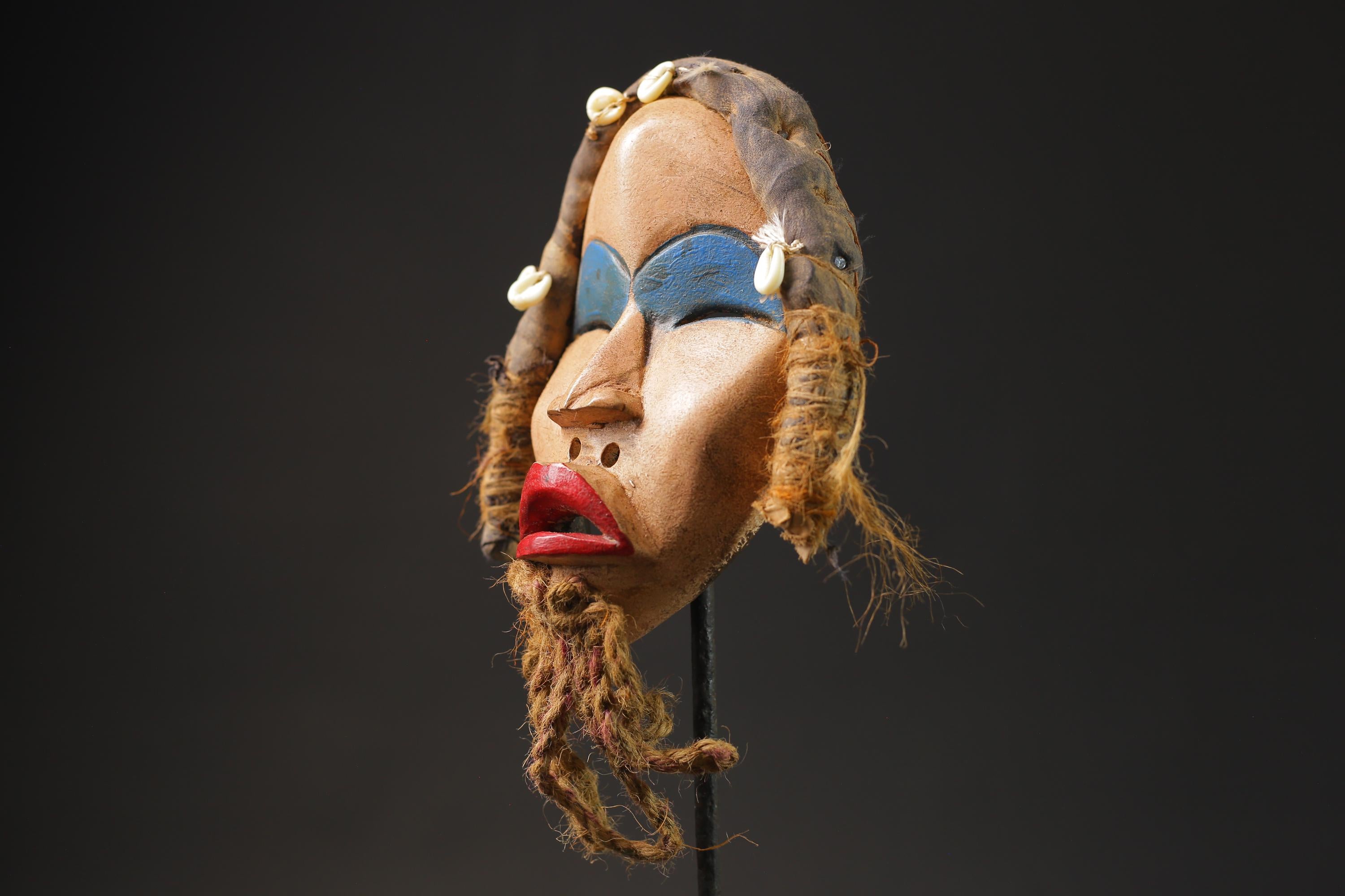 African mask wood carving mask African tribal mask vintage Tribal Dan Masks for wall-G2519