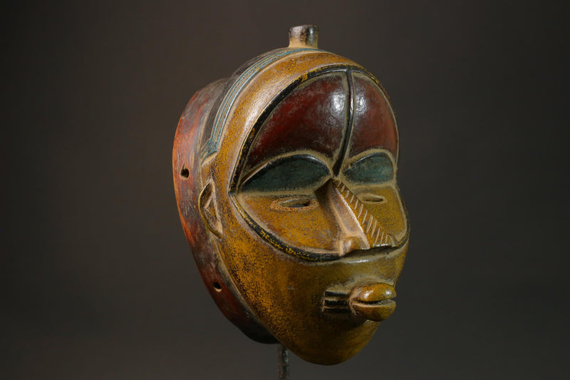 African mask antiques tribal Face vintage Baule Antique antique wall Mask-G2760