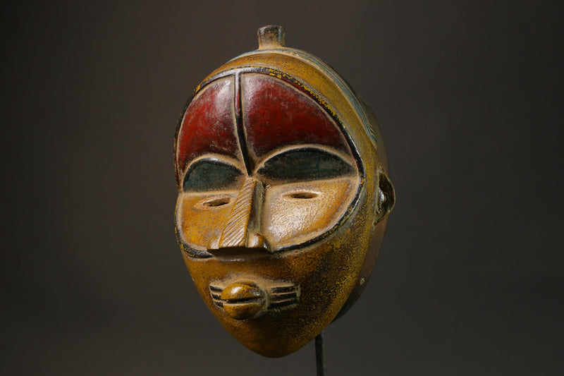 African mask antiques tribal Face vintage Baule Antique antique wall Mask-G2760