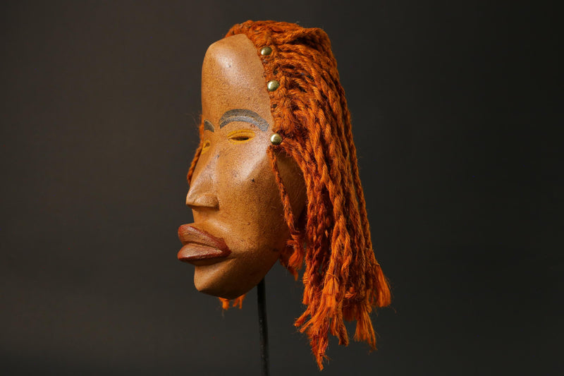 African Dan mask carved wood Tribal Face Mask Home Décor Masks for wall-G2762