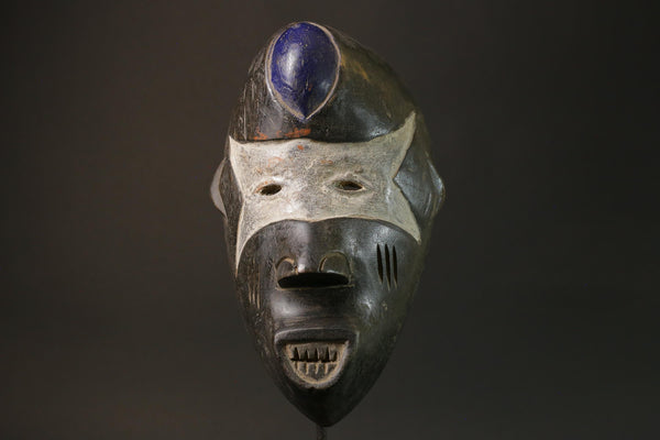 African mask wood African real figure vintage African masks for wall Igbo Ibo Peoples of Nigeria -G2767