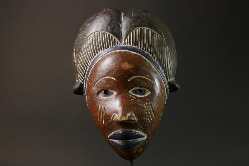African Mask Wall Art Old Puno Mask Society Gabon Mask wall mask-G2771