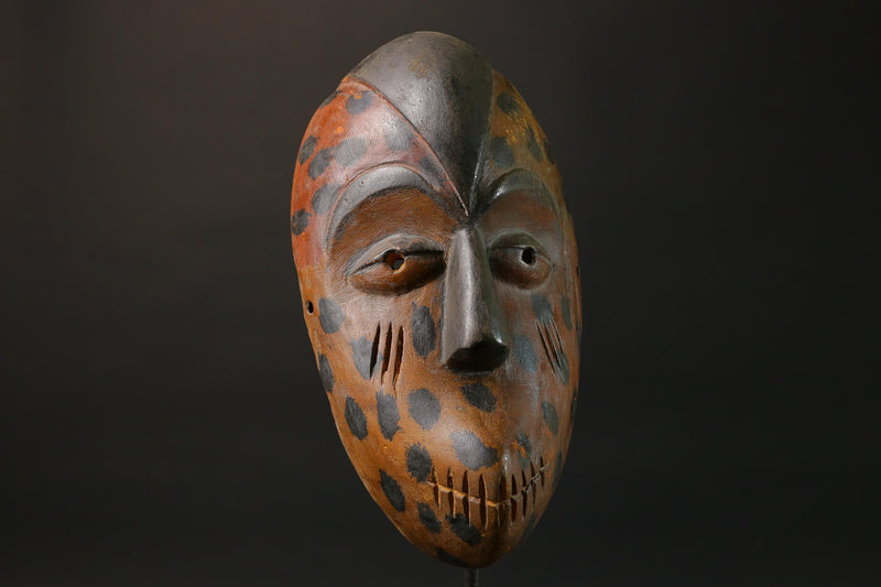 African mask wood African real figure vintage African masks for wall Igbo Ibo Peoples of Nigeria -G2773