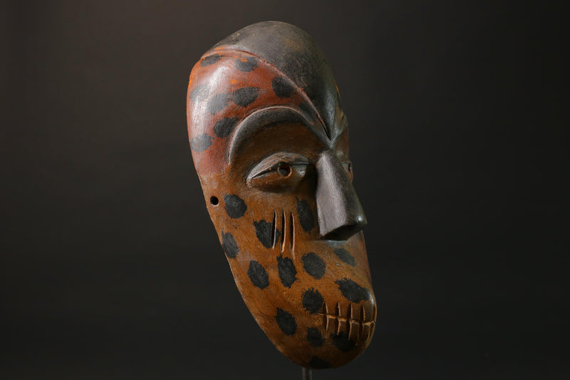 African mask wood African real figure vintage African masks for wall Igbo Ibo Peoples of Nigeria -G2773