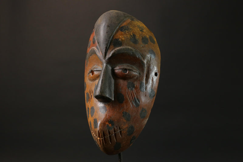 African mask wood African real figure vintage African masks for wall Igbo Ibo Peoples of Nigeria -G2773