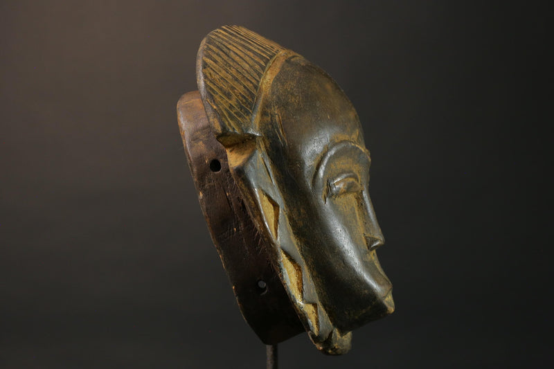 African wood mask antiques Baule Antique Antique Baule Masks for wall-7478