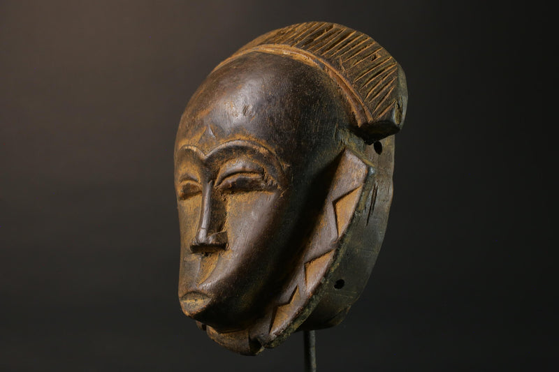 African wood mask antiques Baule Antique Antique Baule Masks for wall-7478