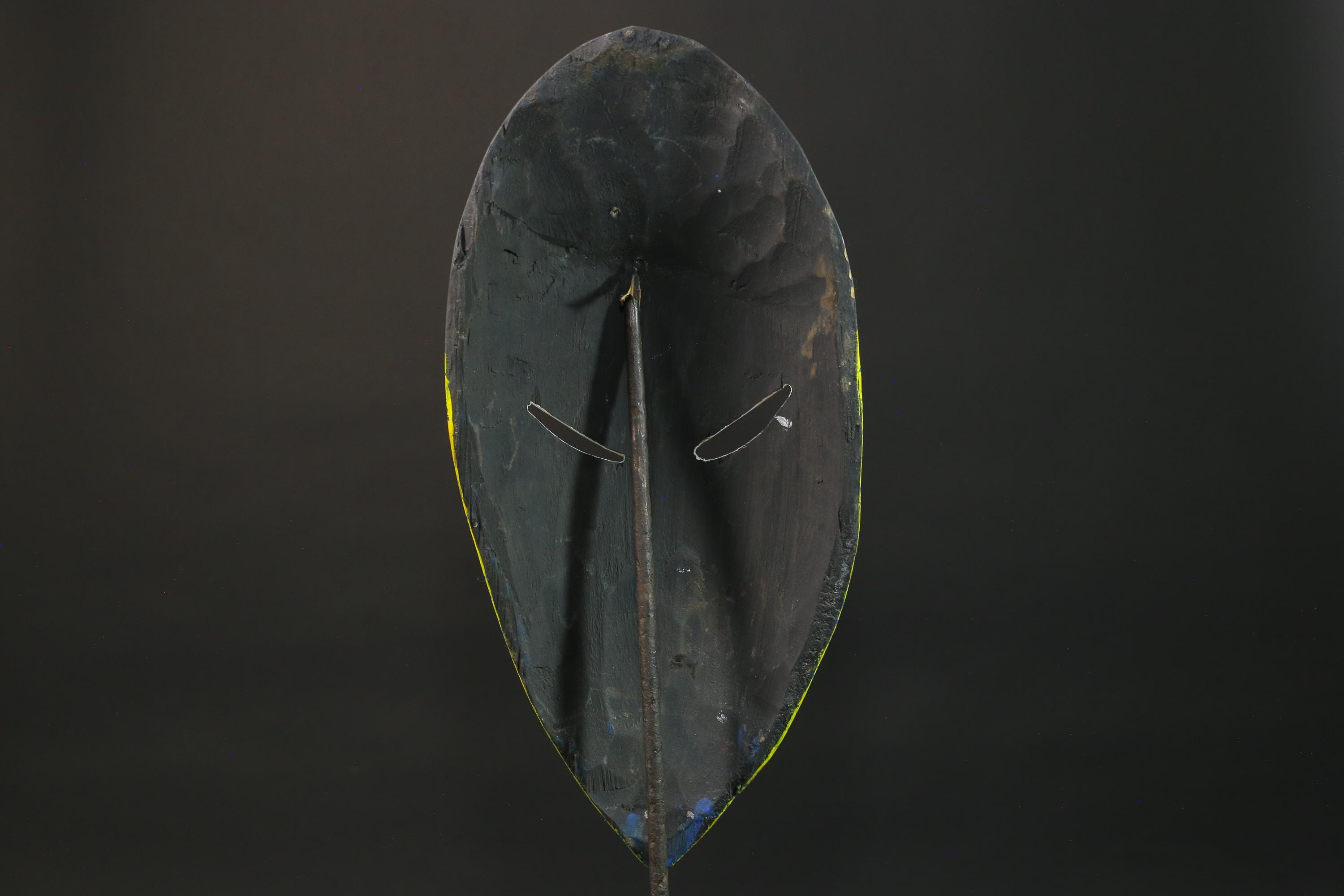 African wood mask antiques Ghana Carved Wood Mask Tribal Mask Handmade Masks for wall-7481