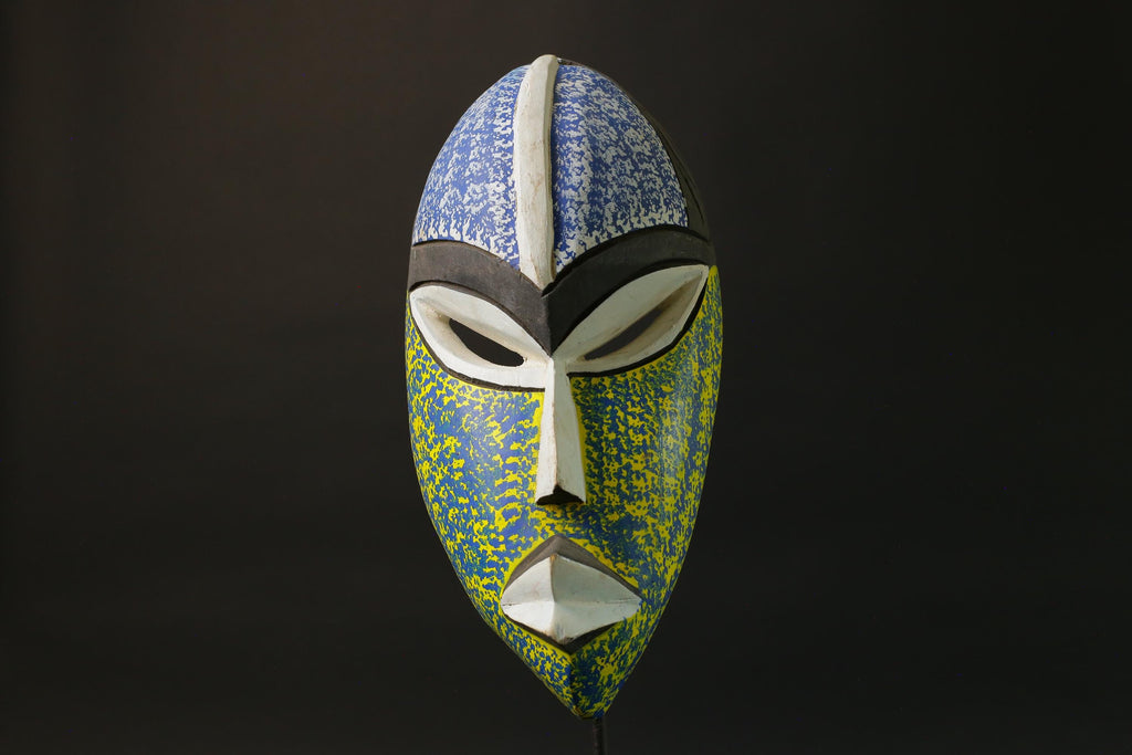 African wood mask antiques Ghana Carved Wood Mask Tribal Mask Handmade Masks for wall-7481
