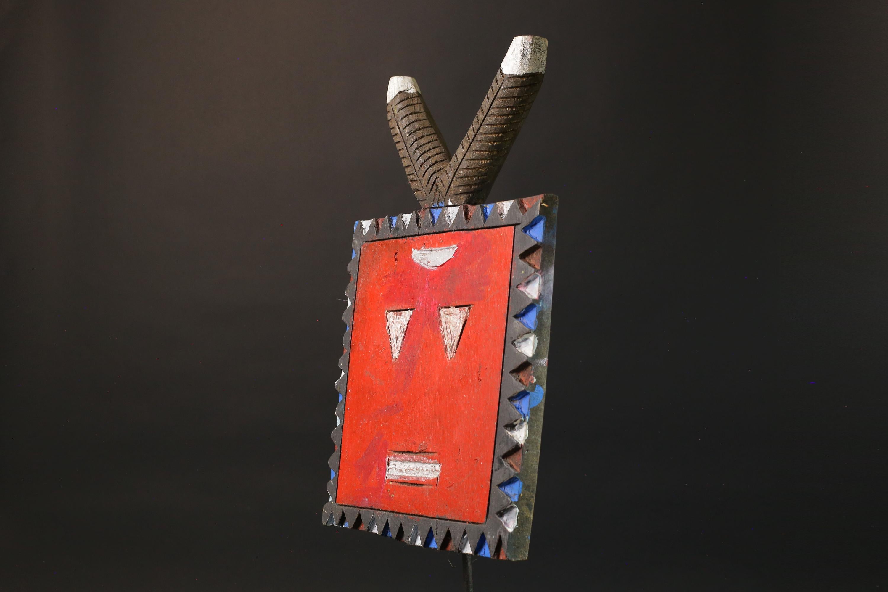 African mask wood African real figure vintag Goli's Kplé Kplé Mask Burkina Faso Wood Hand Carved-G1165