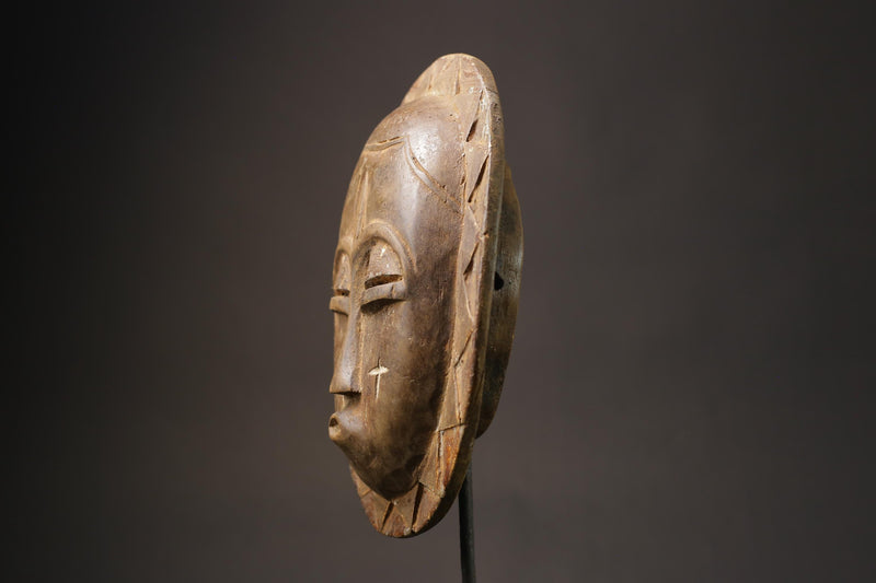 African Face Mask African Tribal Art Wooden Baobab Wood Guro Tribe Masks for wall-8707