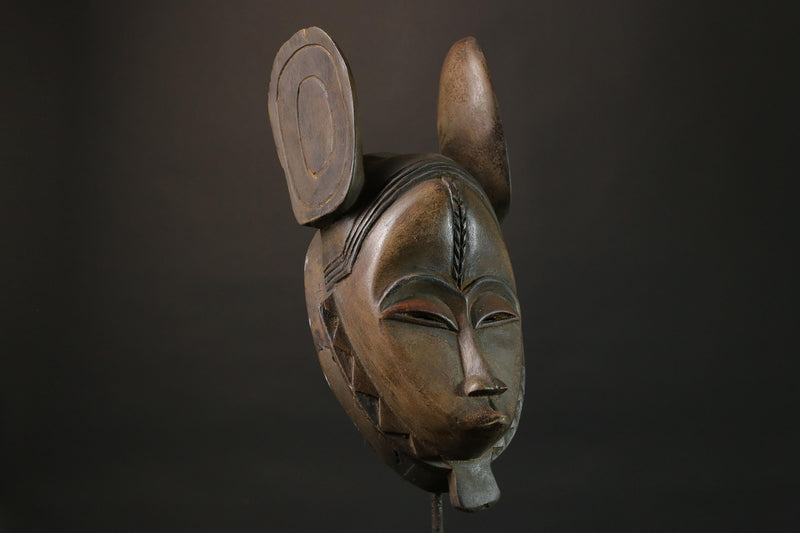 African wood mask antiques Guro Mask Wood Carved Dense Wood Masks for wall-8817