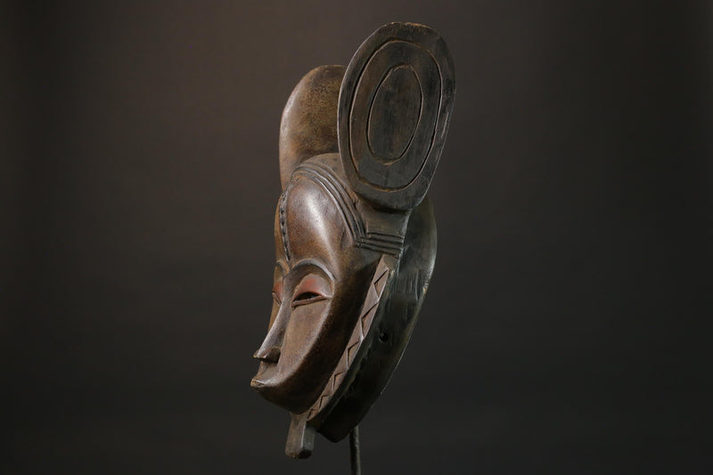 African wood mask antiques Guro Mask Wood Carved Dense Wood Masks for wall-8817