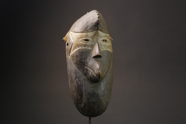 African mask antiques tribal art Face mask Wood Carved Vintage Fang Masks for wall-8708