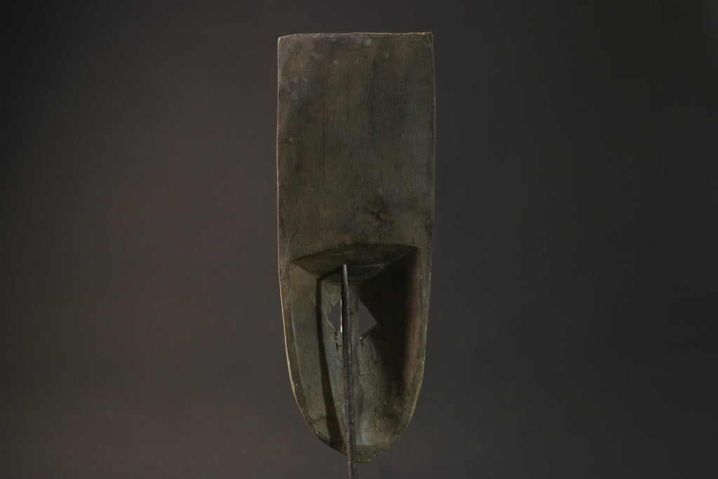 African Tribal Face Mask Wood Hand Carved Wall Hanging Art Plank Mask Luruy-3997