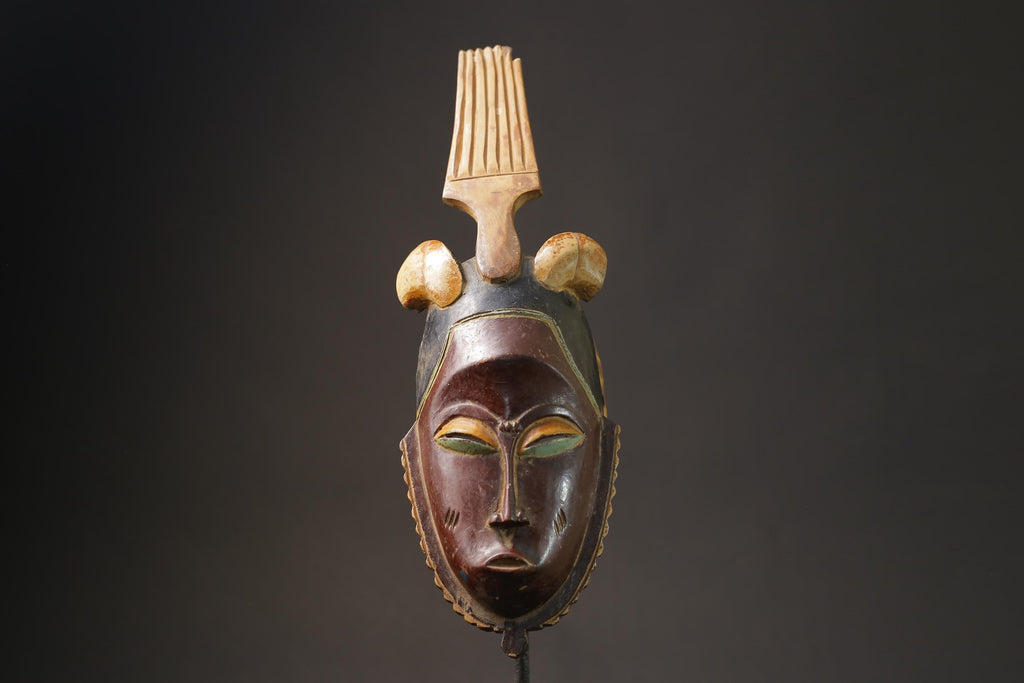 African Masks Antiques Vintage Vintage Rare A Guro "Gu" Masks for wall-7183