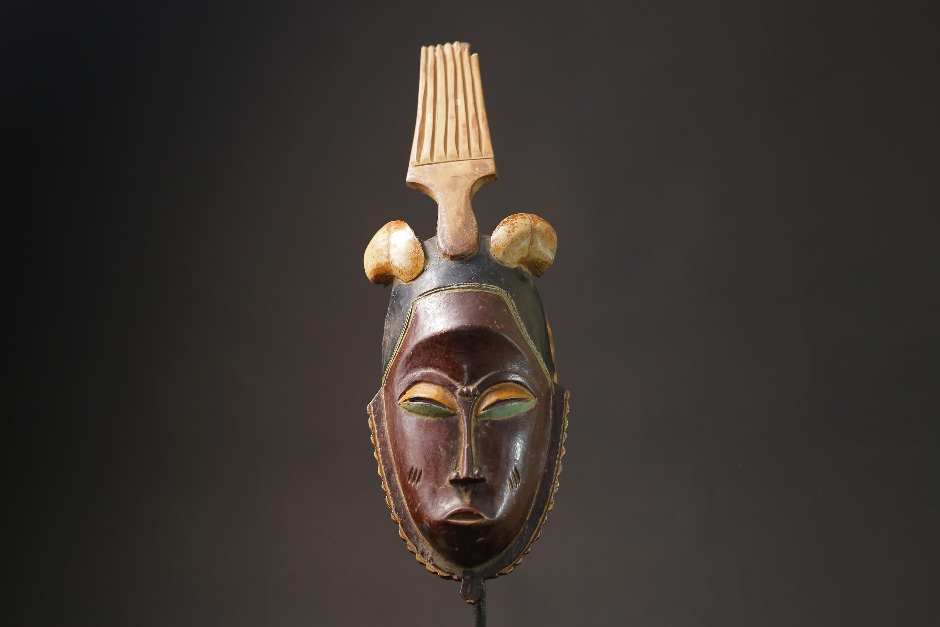 African Masks Antiques Vintage Vintage Rare A Guro "Gu" Masks for wall-7183