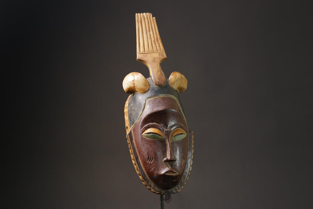 African Masks Antiques Vintage Vintage Rare A Guro "Gu" Masks for wall-7183