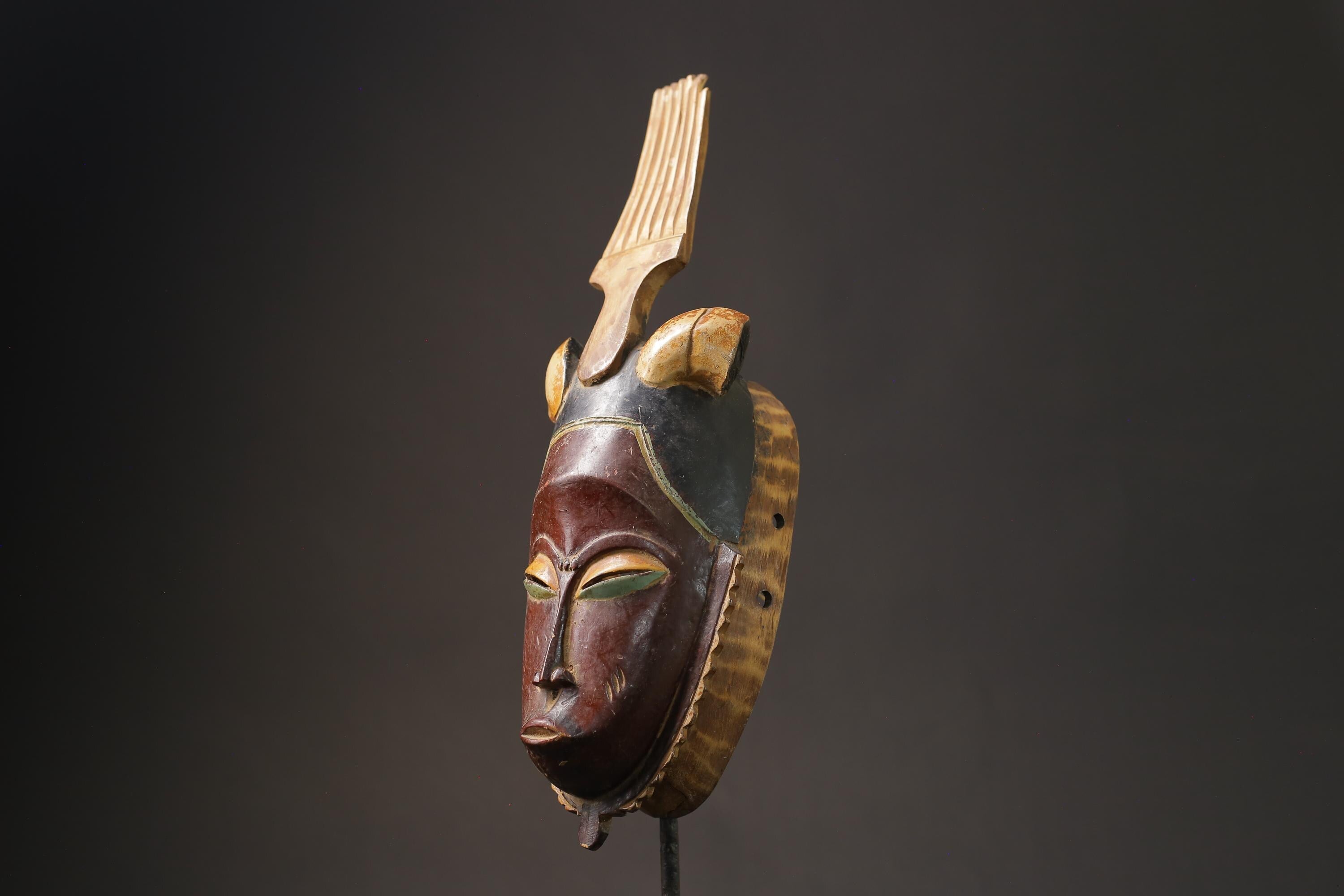African Masks Antiques Vintage Vintage Rare A Guro "Gu" Masks for wall-7183