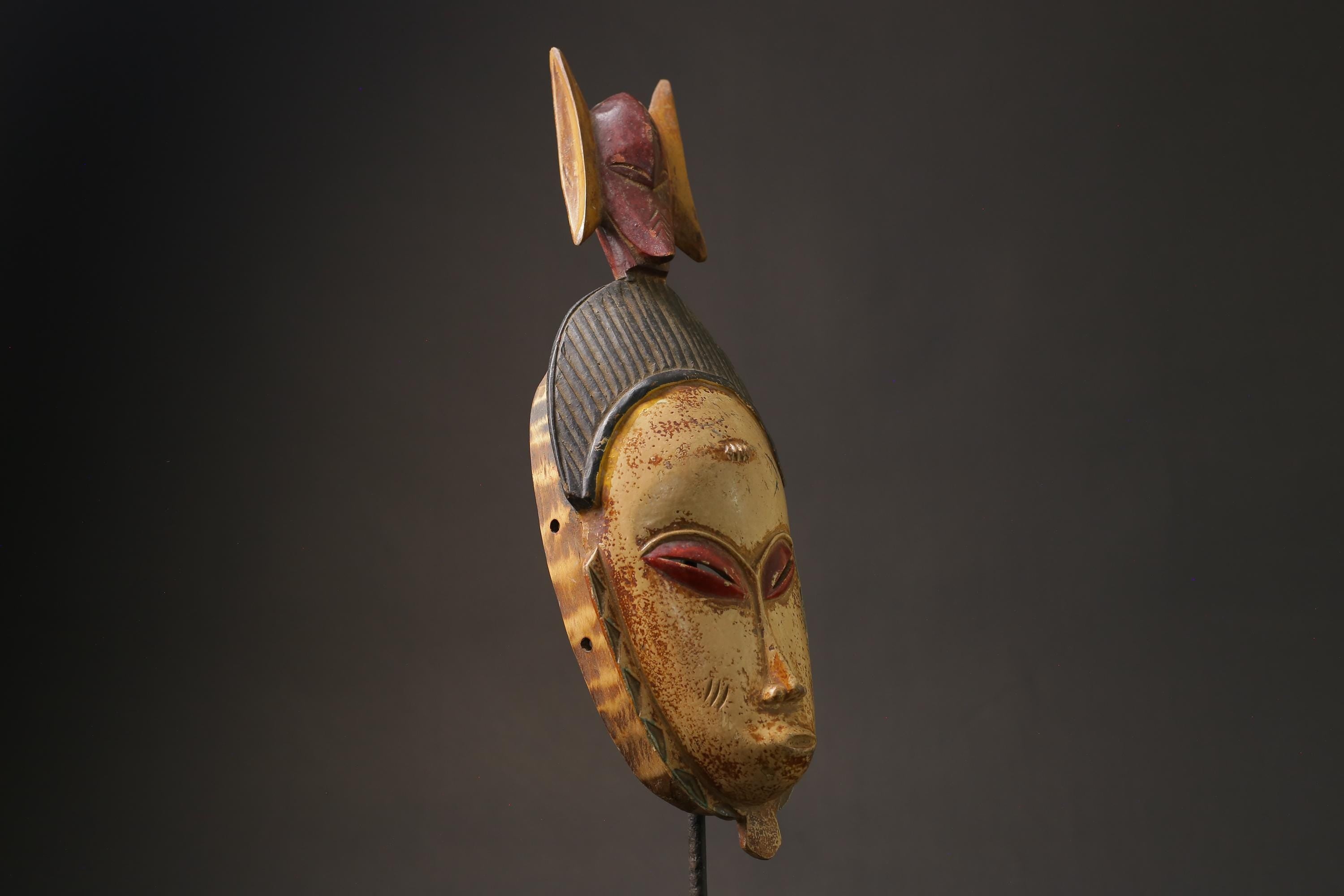 African Masks Antiques Wooden Tribal African GURO Complex Tribal Masks for wall-7186