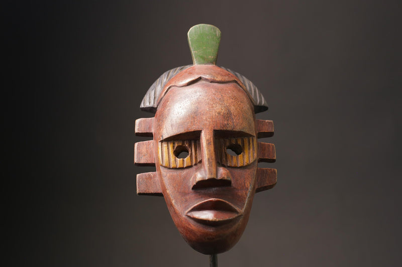 African Home Décor From The Guru Tribe Art Vintage Baule Mask Wall Tribal-G2528