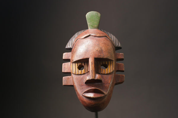 African Home Décor From The Guru Tribe Art Vintage Baule Mask Wall Tribal-G2528