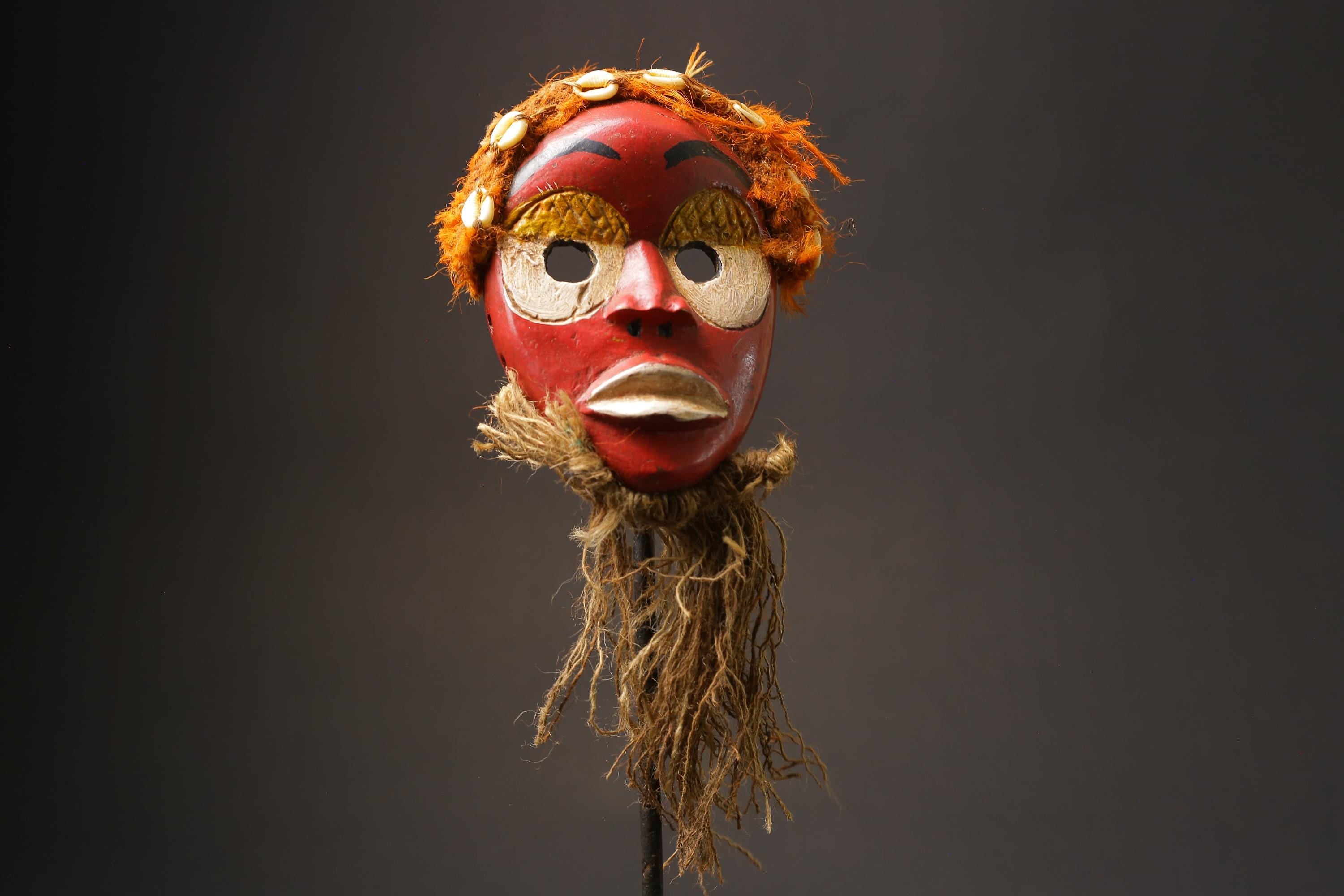 African Dan mask carved in wood African Tribal Face Mask Home Décor art Masks for wall-G2531
