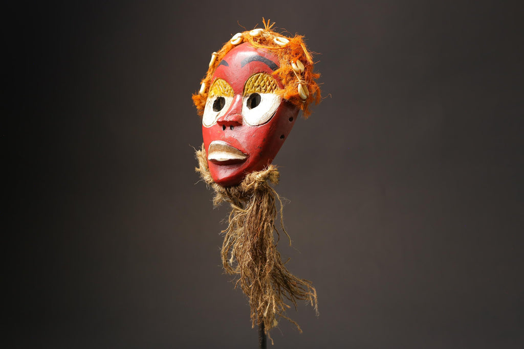 African Dan mask carved in wood African Tribal Face Mask Home Décor art Masks for wall-G2531