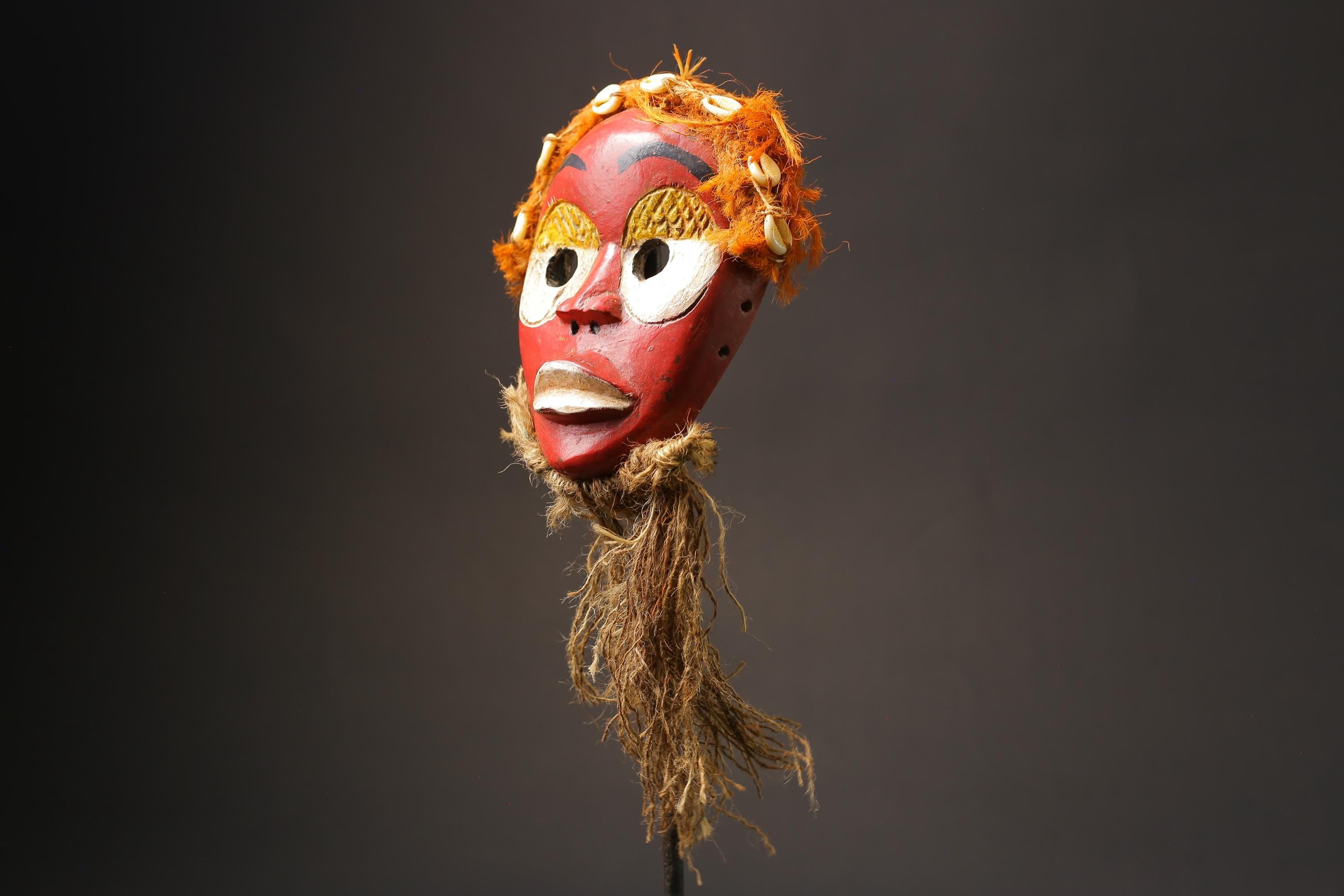 African Dan mask carved in wood African Tribal Face Mask Home Décor art Masks for wall-G2531