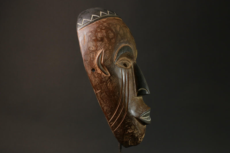 African Tribal Face Mask Authentic traditional Muminia mask in Lega art masks for wall-G2782