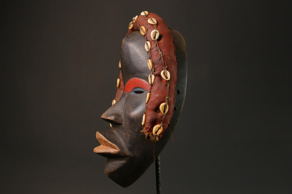 African Mask antique wall mask Traditional vintage art tribal Tribal Dan masks for wall-G2783