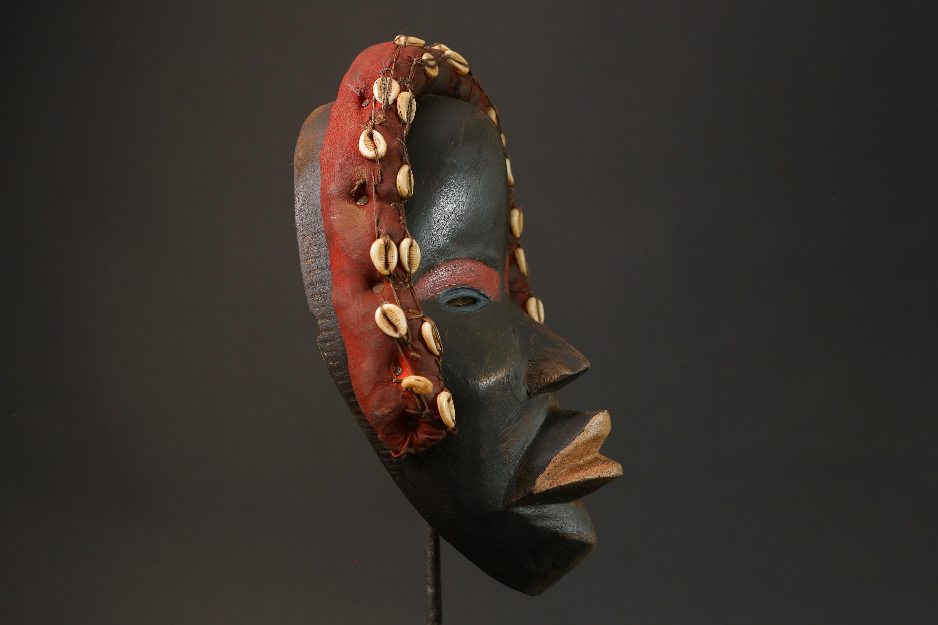 African Mask antique wall mask Traditional vintage art tribal Tribal Dan masks for wall-G2783