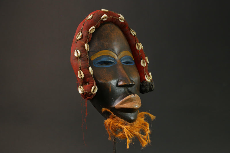 African Masks Collectibles Home Decor Masque Dan Primitive Art masks for wall-G2787