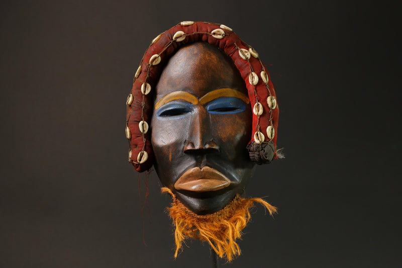 African Masks Collectibles Home Decor Masque Dan Primitive Art masks for wall-G2787