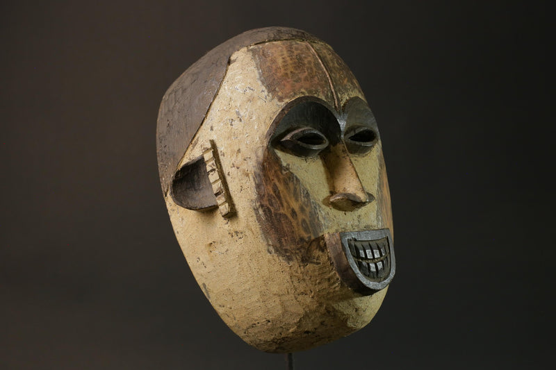 African mask Igbo African mask wood African real figure vintage African masks for wall-8912