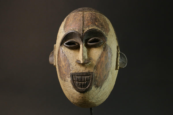 African mask Igbo African mask wood African real figure vintage African masks for wall-8912