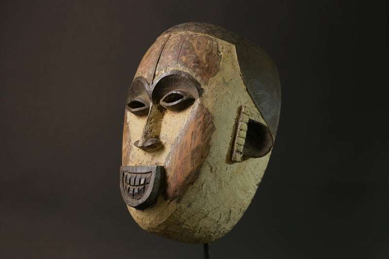 African mask Igbo African mask wood African real figure vintage African masks for wall-8912