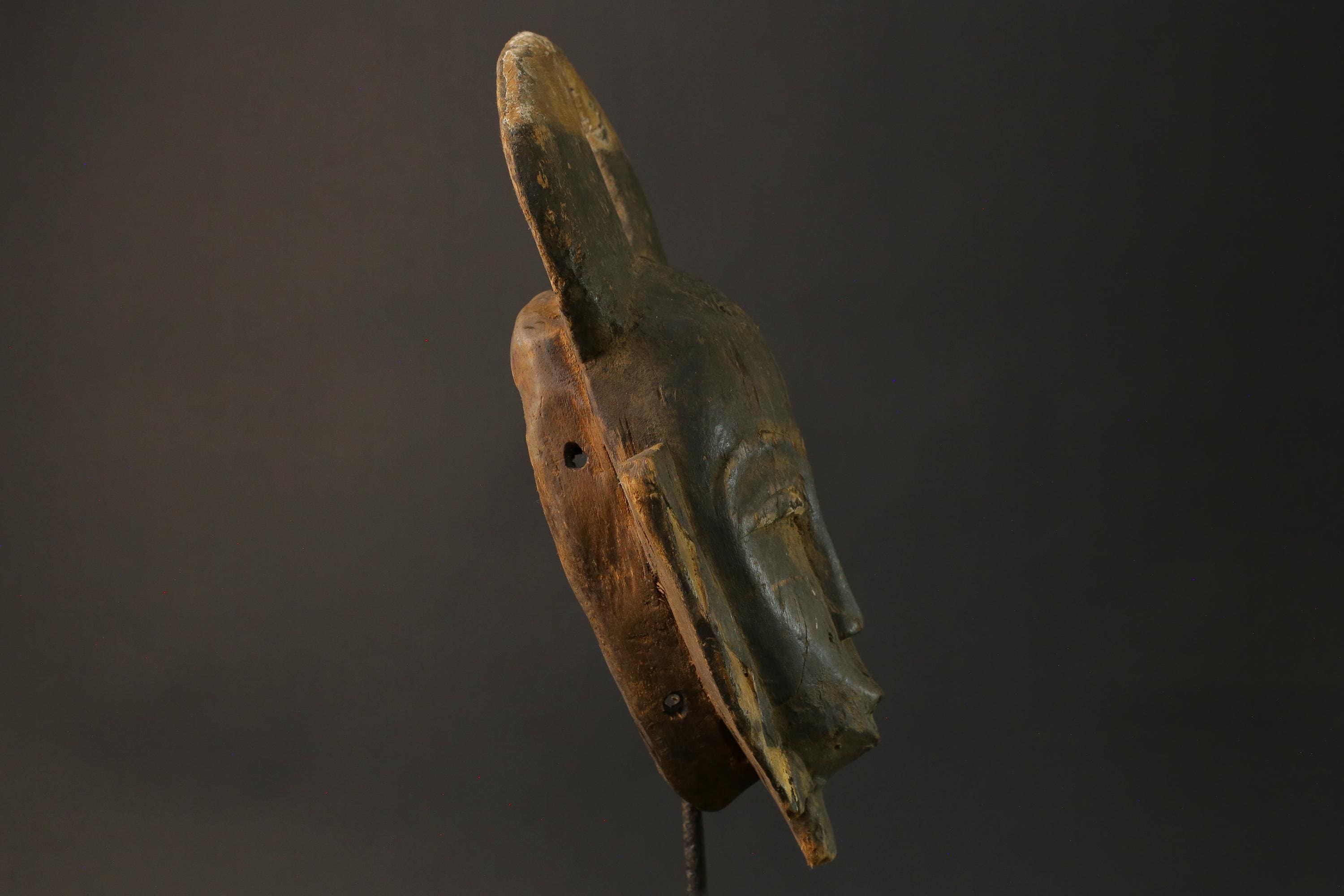 African mask Use tribal masks Baule Wooden Mask Face Masks Primitive Masks for wall-7524