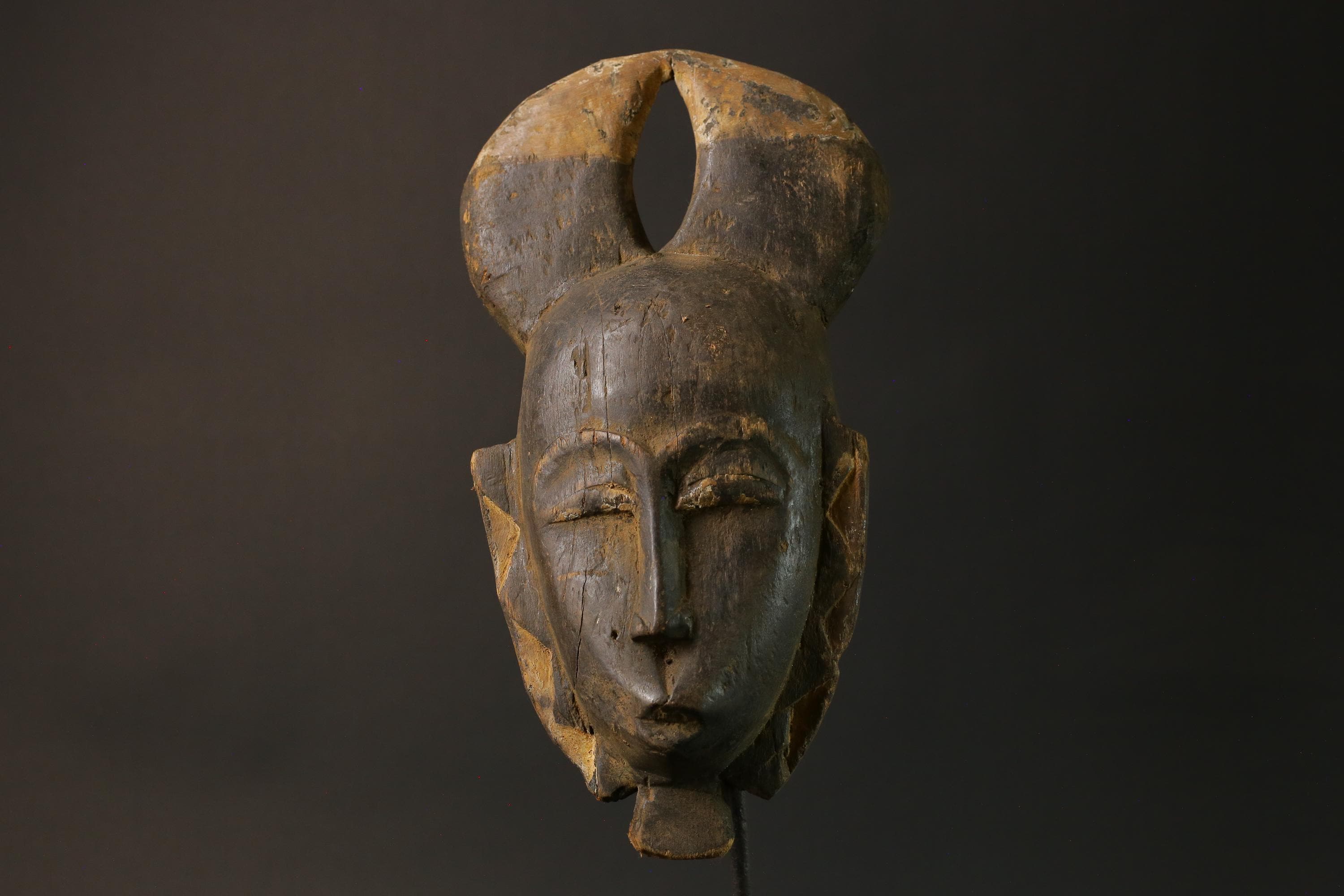 African mask Use tribal masks Baule Wooden Mask Face Masks Primitive Masks for wall-7524