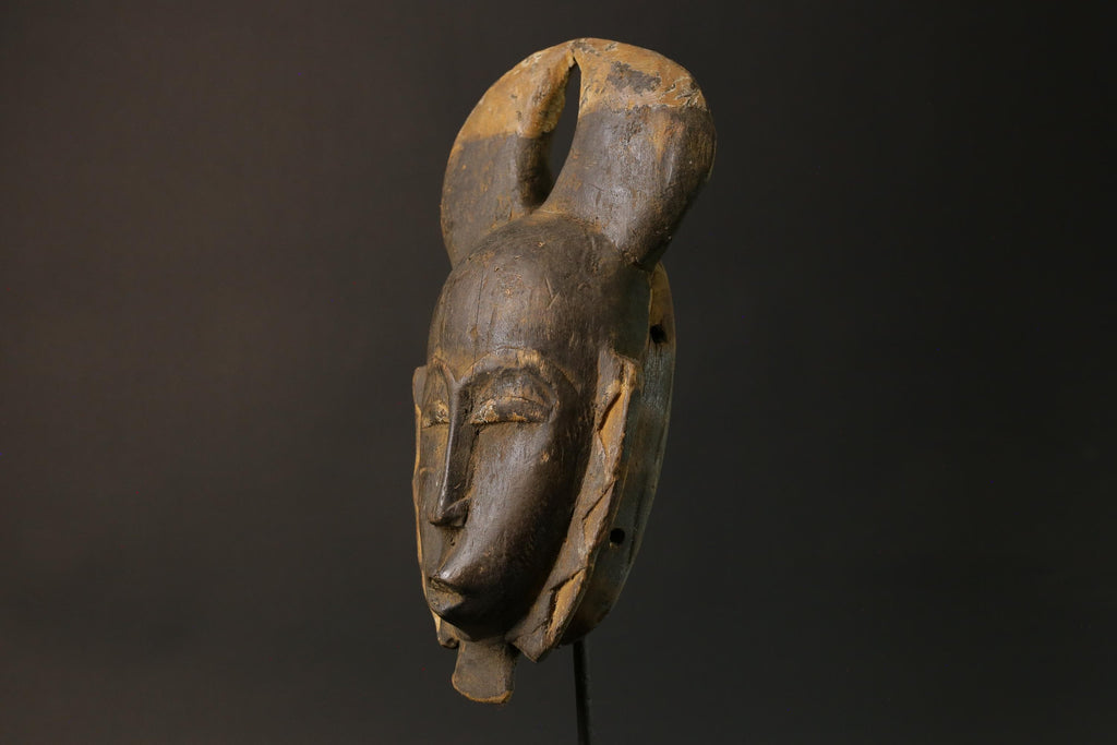 African mask Use tribal masks Baule Wooden Mask Face Masks Primitive Masks for wall-7524