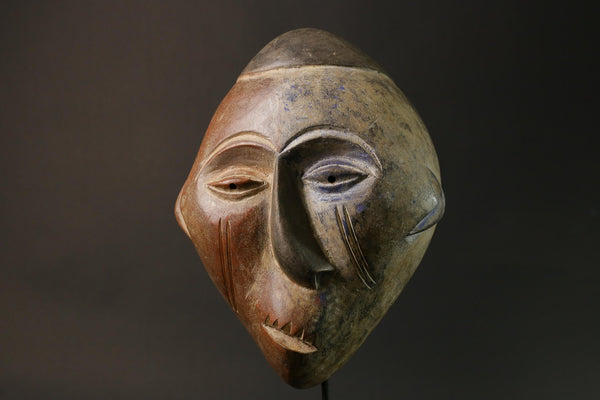 African Tribal Wood masks Igbo Hand Carved Home Decor Masks for wall-8917