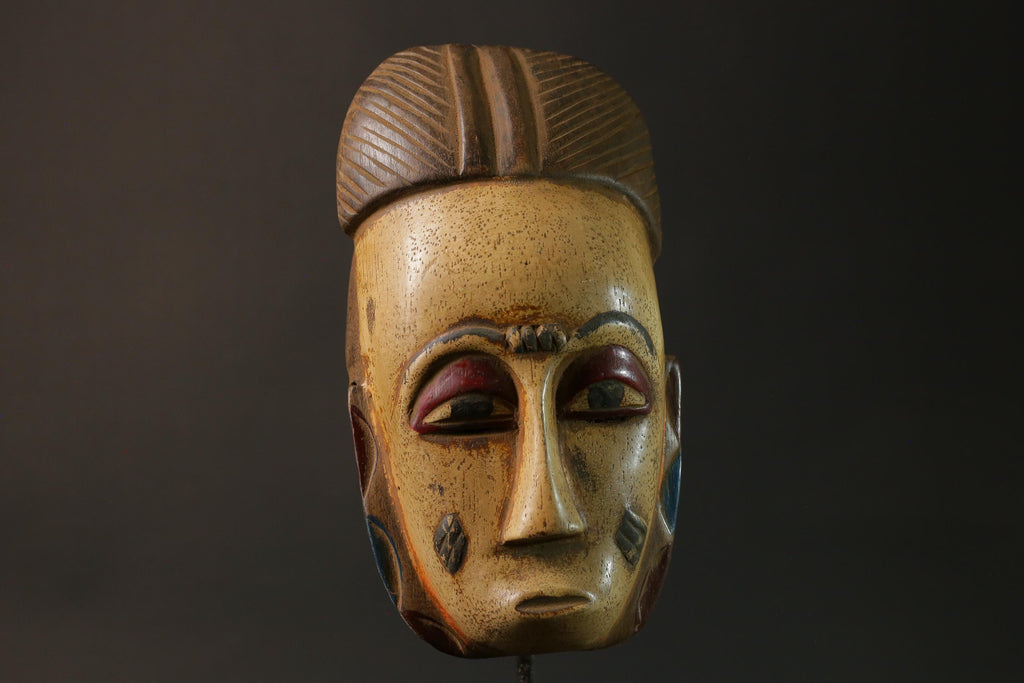 African mask wood African real figure vintage mask Vintage Guro Masks for wall-8198