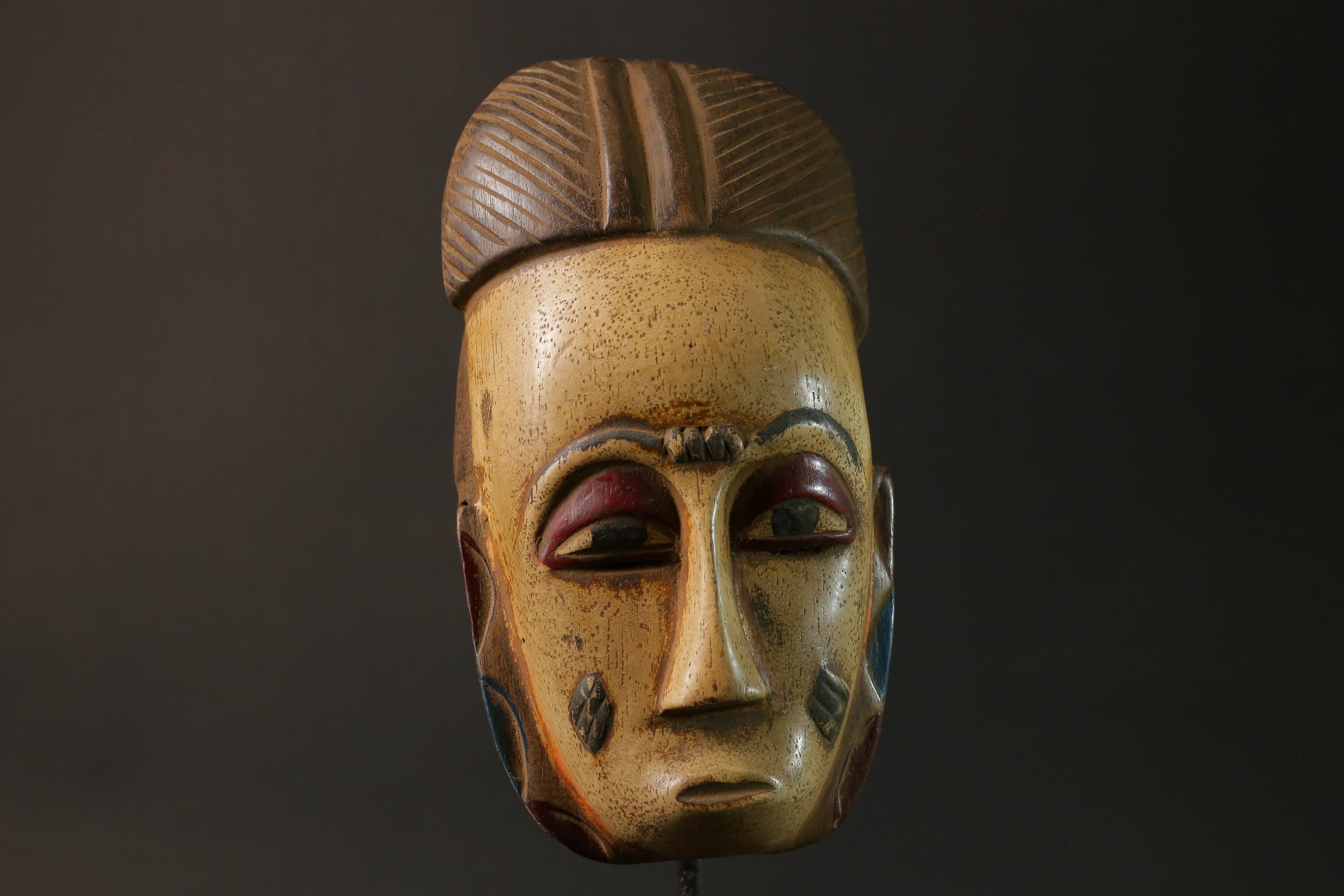 African mask wood African real figure vintage mask Vintage Guro Masks for wall-8198