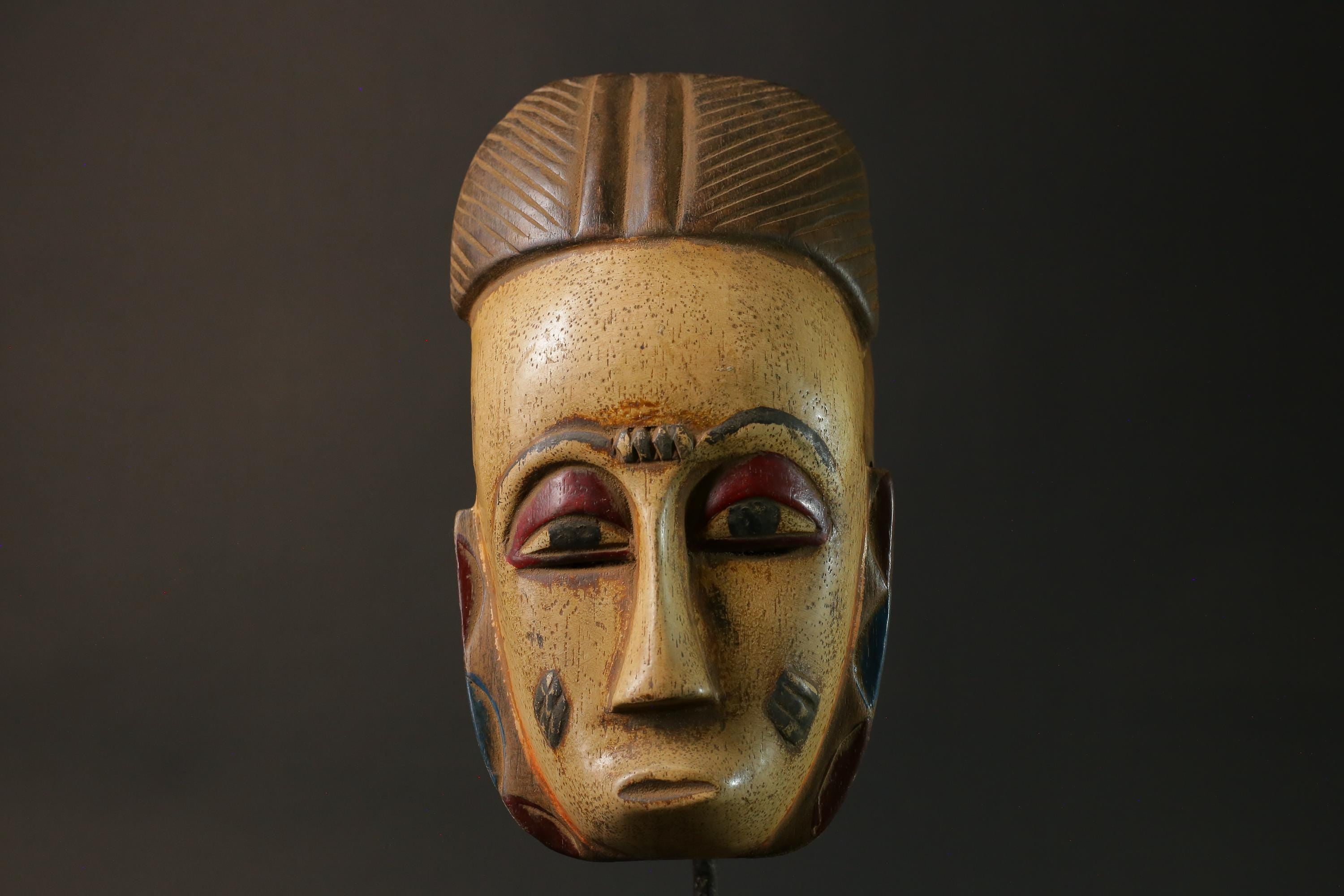 African mask wood African real figure vintage mask Vintage Guro Masks for wall-8198
