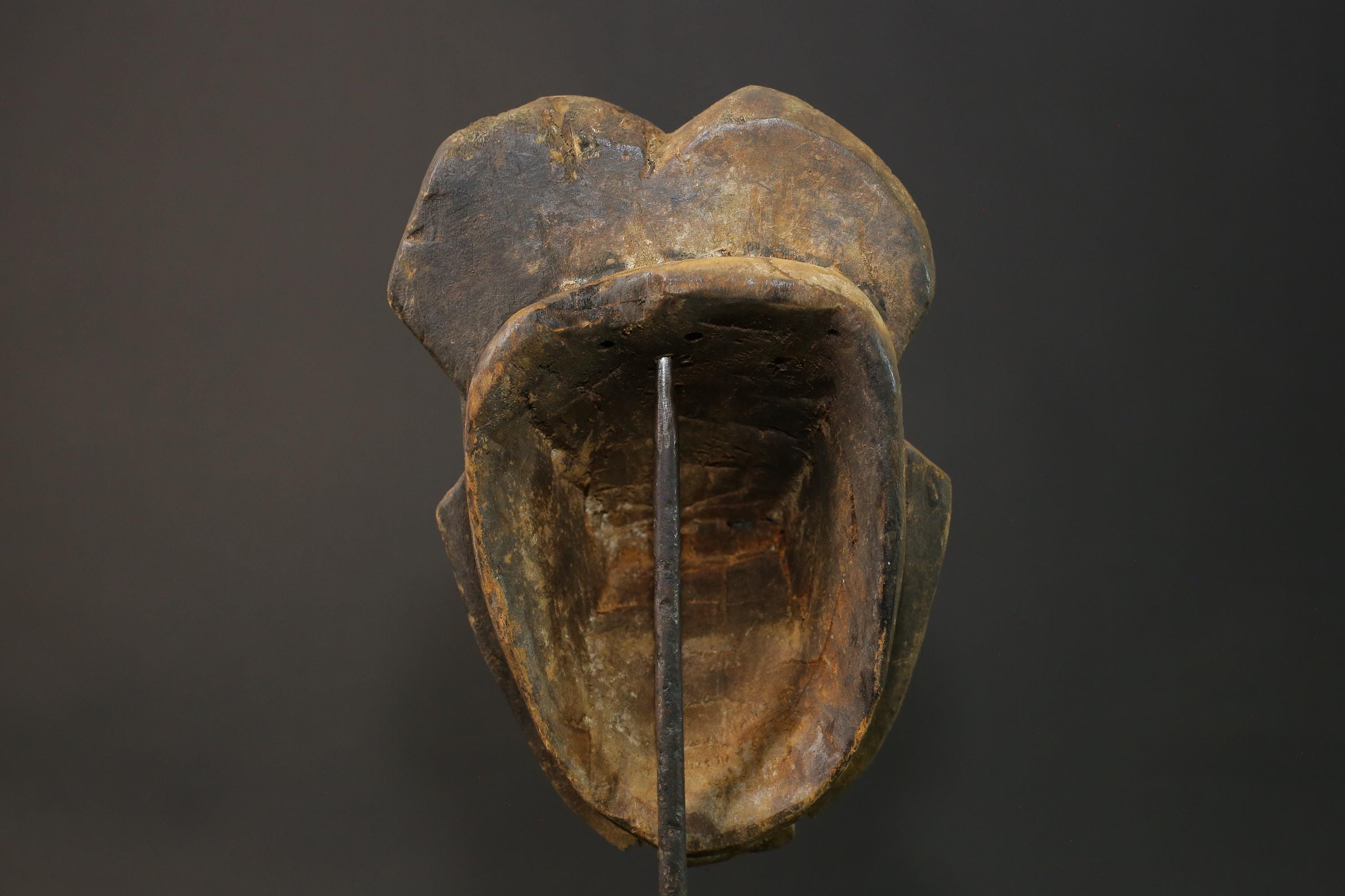 African mask wood African real figure vintage African masks for wall Guro Mask Baule -8202
