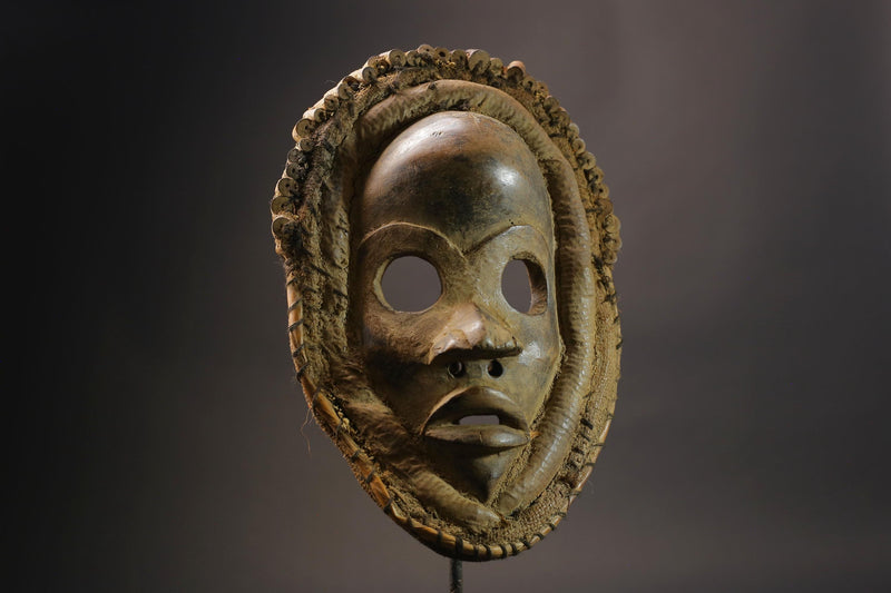 African wood mask Hand Carved Wall Hanging Dan Dean Gle mask for wall-G2541