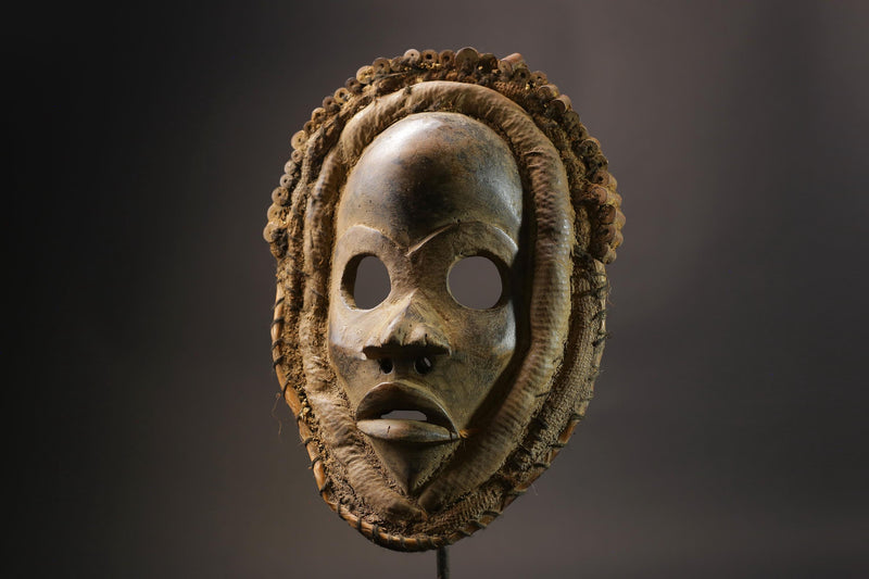 African wood mask Hand Carved Wall Hanging Dan Dean Gle mask for wall-G2541