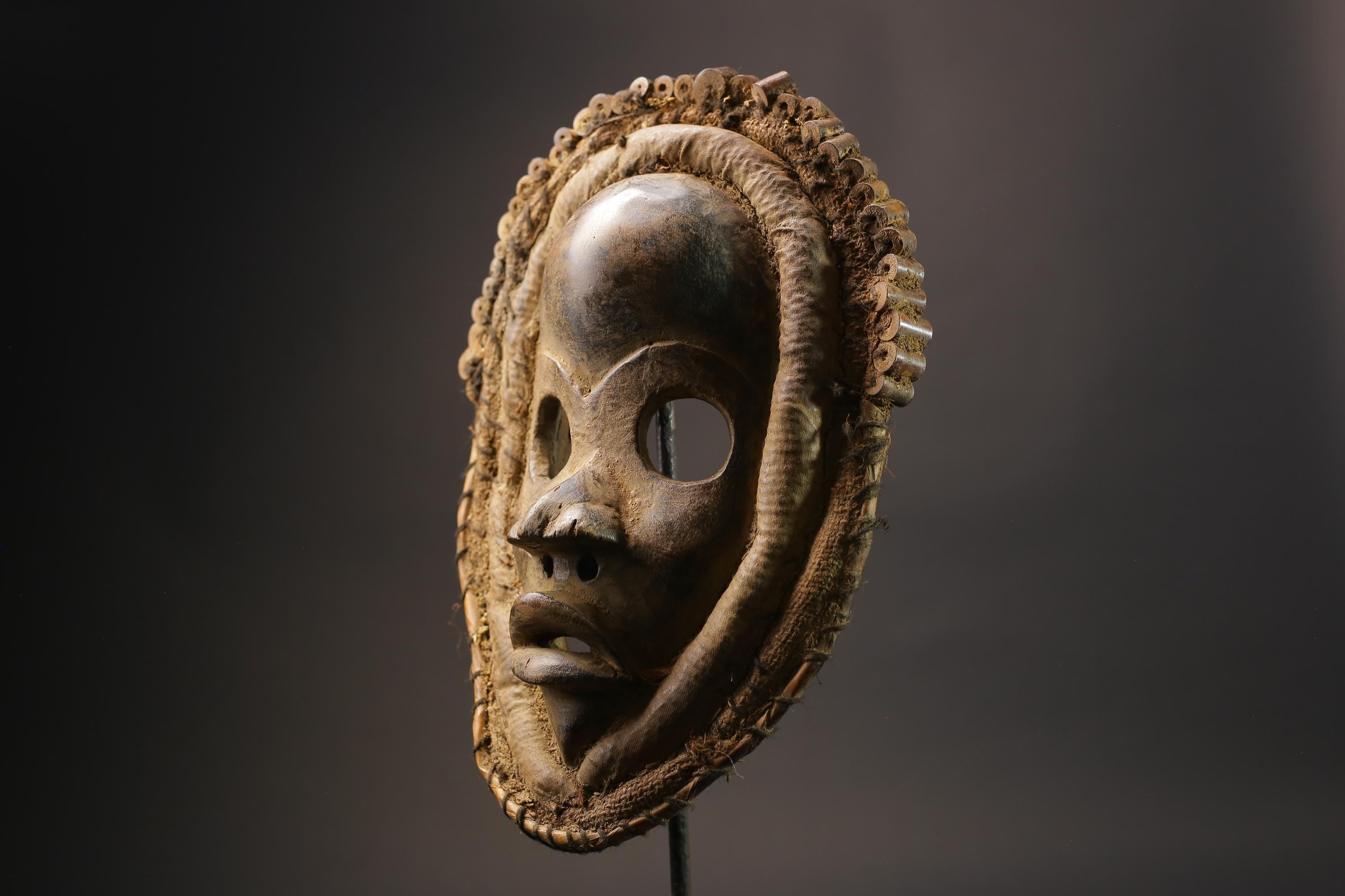 African wood mask Hand Carved Wall Hanging Dan Dean Gle mask for wall-G2541