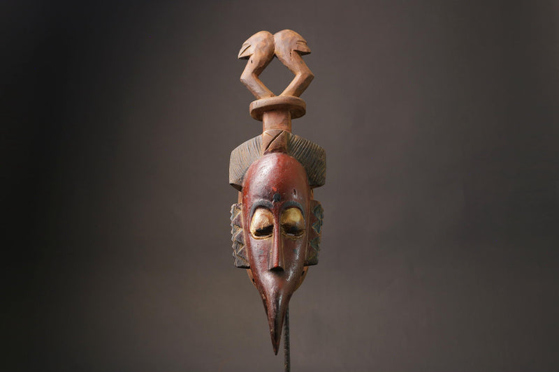 African Mask Famous Baule African Art Face Mask African Guro Masks for wall-9964